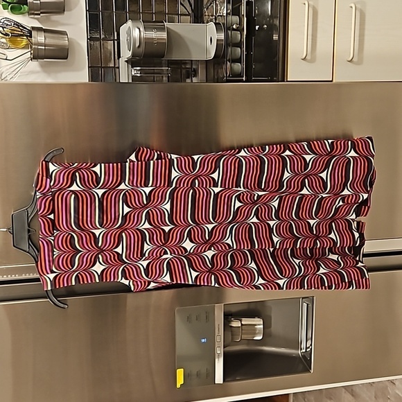 💕TRINA TURK💕 The Kindle Dress ~ Ribbon Print Stretch Faille 10 NWT - Picture 6 of 12